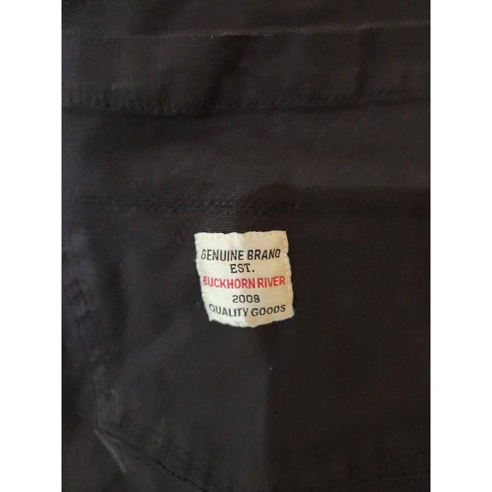 Buckhorn River Mens Black Utility Carpenter Shorts